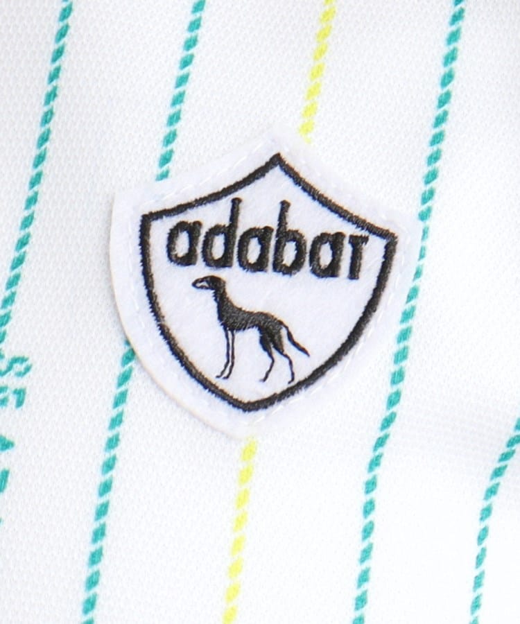 アダバット(レディース)(adabat(Ladies))のドットストライプデザイン ハーフジップ長袖プルオーバー4