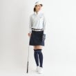 アダバット(レディース)(adabat(Ladies))のドットストライプデザイン ハーフジップ長袖プルオーバー3