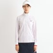 アダバット(レディース)(adabat(Ladies))のドットストライプデザイン ハーフジップ長袖プルオーバー11