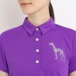 アダバット(レディース)(adabat(Ladies))の【UVカット／吸水速乾】ラインストーンロゴデザイン 半袖ポロシャツ19