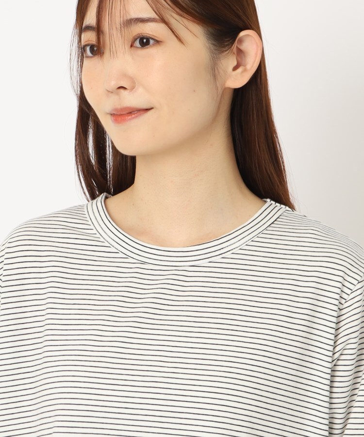 ルコリ(le colis)の【洗える】Tシャツ 綿天竺 異素材使い4