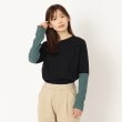 ルコリ(le colis)の【洗える】Tシャツ 綿天竺 異素材使い13