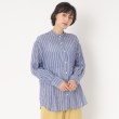 ルコリ(le colis)のユルシャーリングWポケットシャツ ブルー(192)
