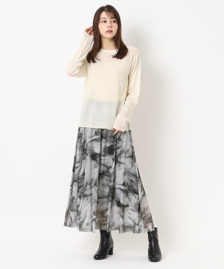 ルコリ(le colis)の柄チュールギャザースカート18