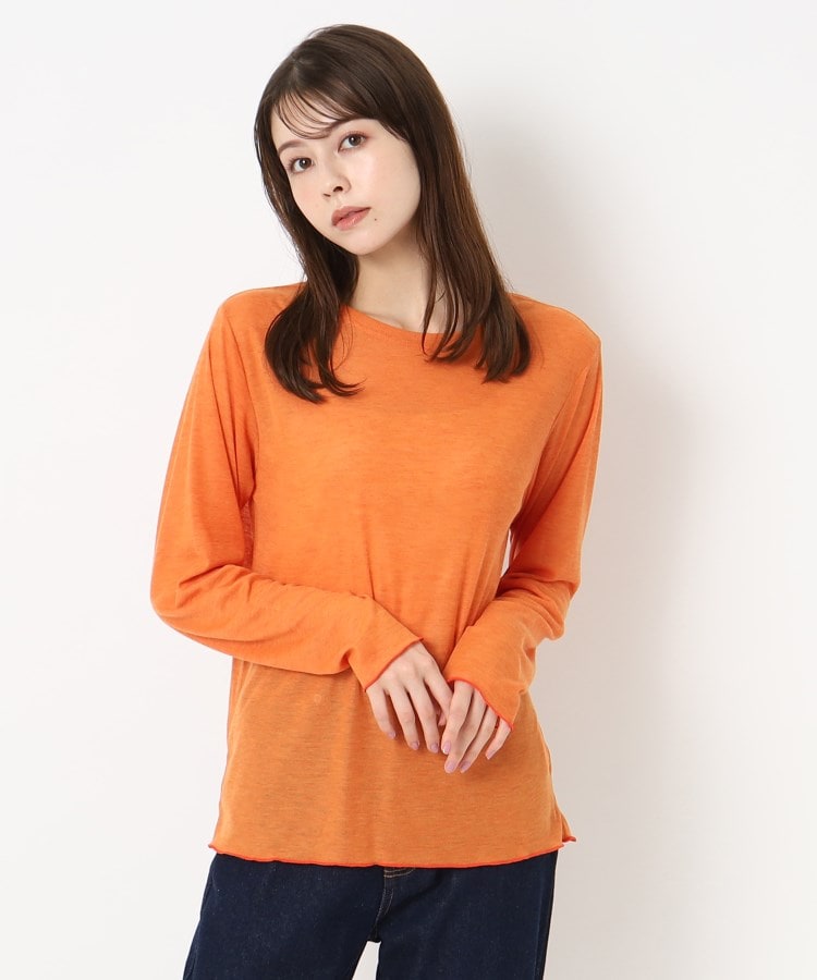 ルコリ(le colis)の【洗える】メローシアープルオーバー オレンジ(076)