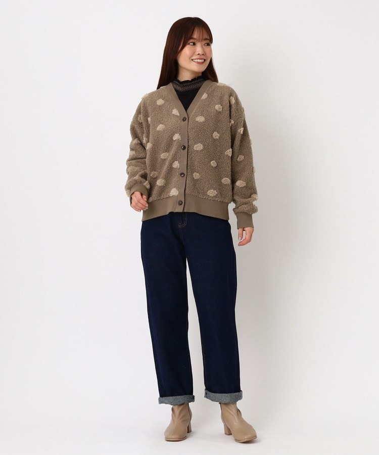 ルコリ(le colis)の【洗える】ボアドット Vネックカーディガン16