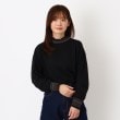 ルコリ(le colis)の【洗える】ヒートスラブスモッキングプルオーバー ブラック(019)