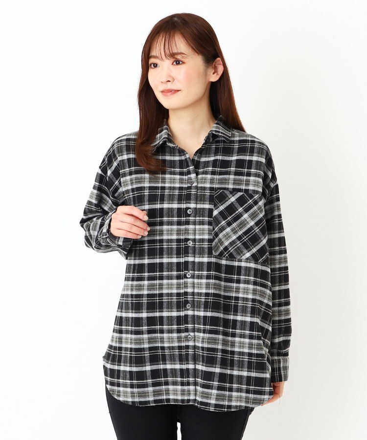 ルコリ(le colis)の起毛チェックバルーンチュニック8