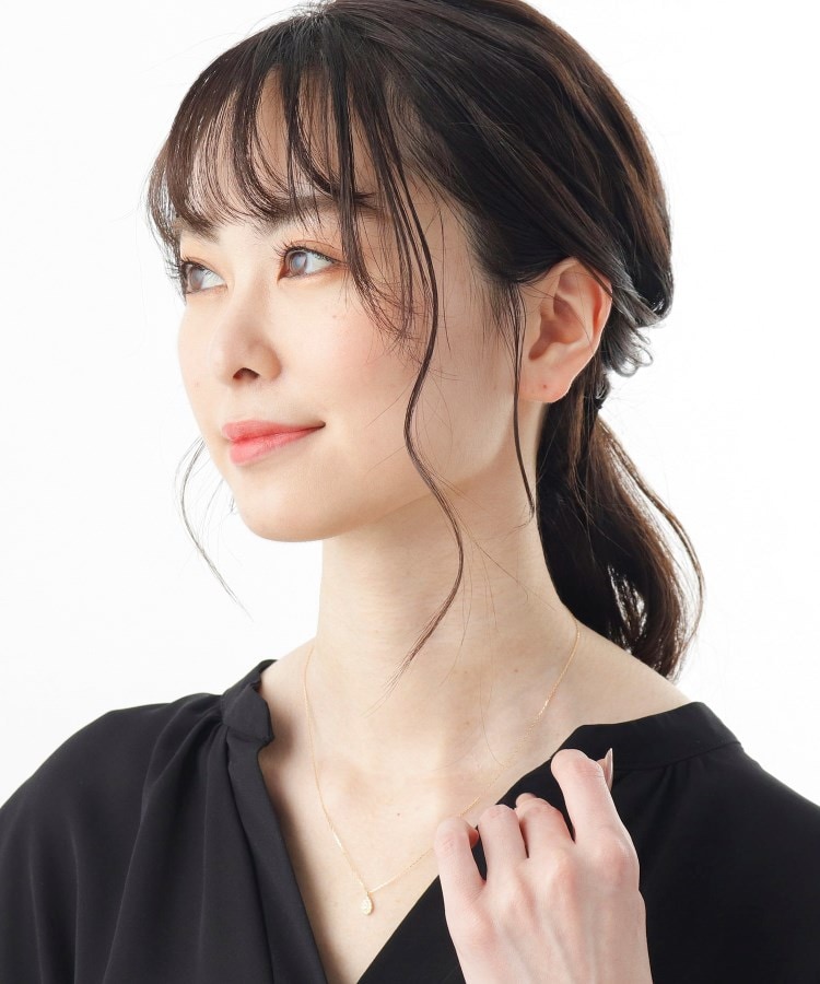 K18ダイヤモンド パヴェペアシェイプ ネックレス大(ネックレス K18ダイヤモンド パヴェペアシェイプ ネックレス大(ネックレス