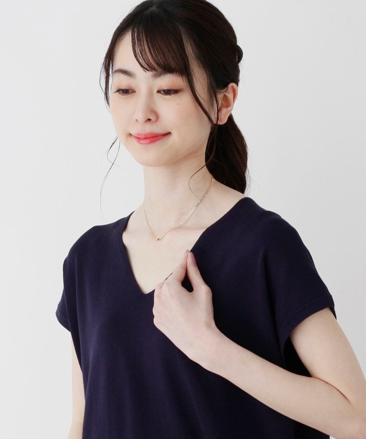 K10カラーストーン（ガーネット）キヘイチェーン ネックレス
