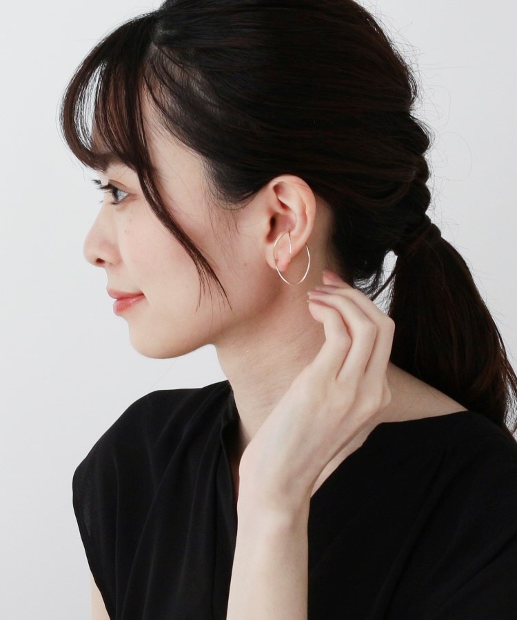 K10平板ひねり クロスフックピアス（ピアス） | COCOSHNIK