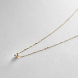 ココシュニック(COCOSHNIK)のK18ダイヤモンド　ミラーカット　ネックレス小 ネックレス