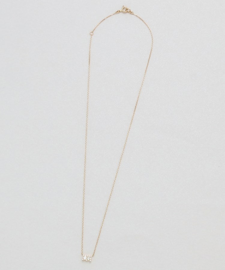 ココシュニック(COCOSHNIK)のK18ダイヤモンド バゲットカットオルタネイト ネックレス4
