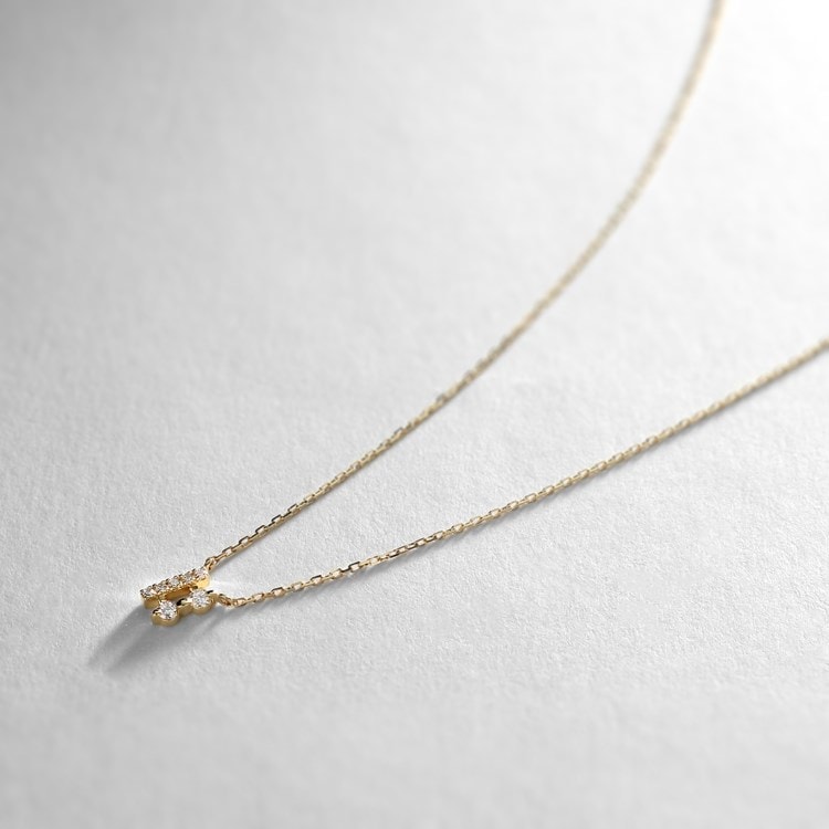 ココシュニック(COCOSHNIK)のK18ダイヤモンド パラレルセッティング ネックレス小 ネックレス