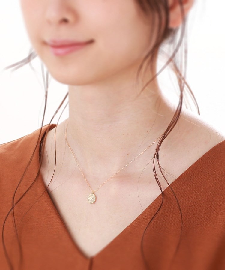 K18ダイヤモンド プリンセスカット パヴェネックレス K18ダイヤモンド プリンセスカット パヴェネックレス