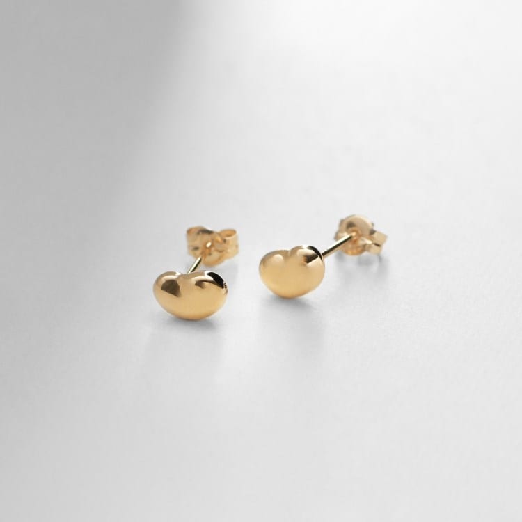 K18中空ビーンズ スタッドピアス(ピアス) | COCOSHNIK K18中空ビーンズ スタッドピアス(ピアス) | COCOSHNIK
