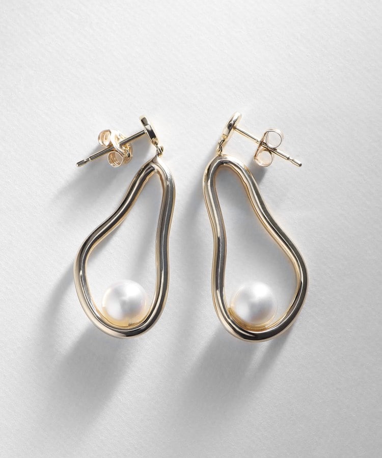 メーカー直売所 K10パール カーブライン スタッドピアス（ピアス） | COCOSHNIK アクセサリー