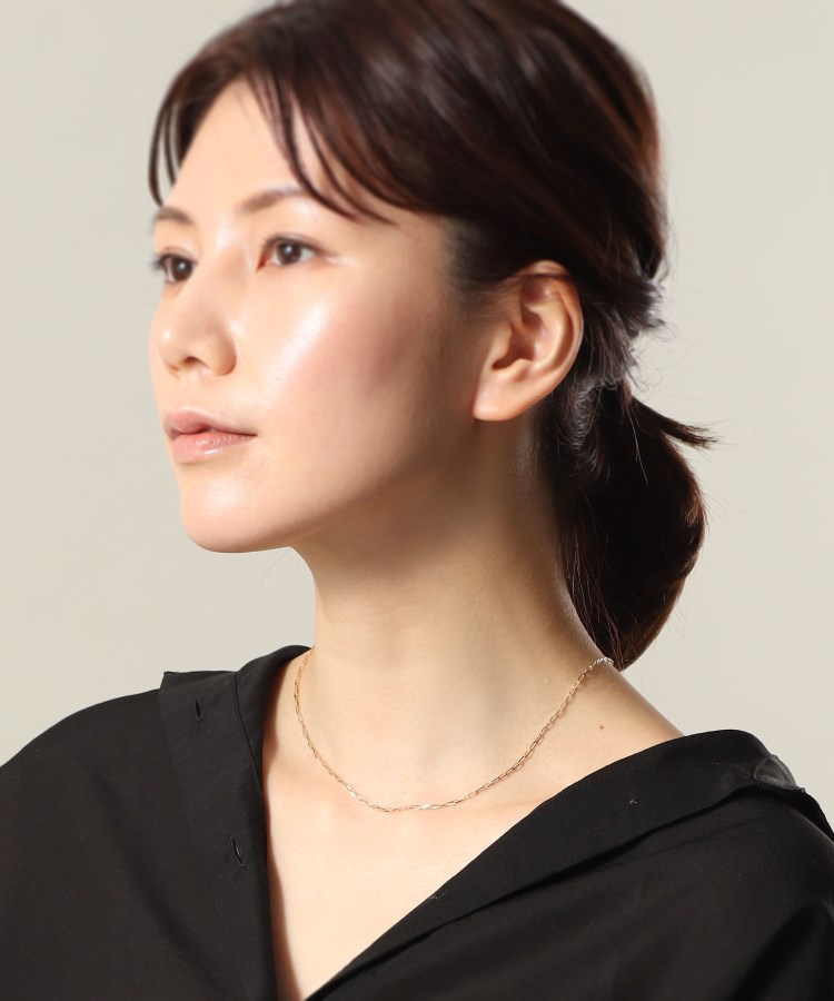 激安通販 K10グリームカットアズキ ネックレスL（ネックレス イエローゴールド
