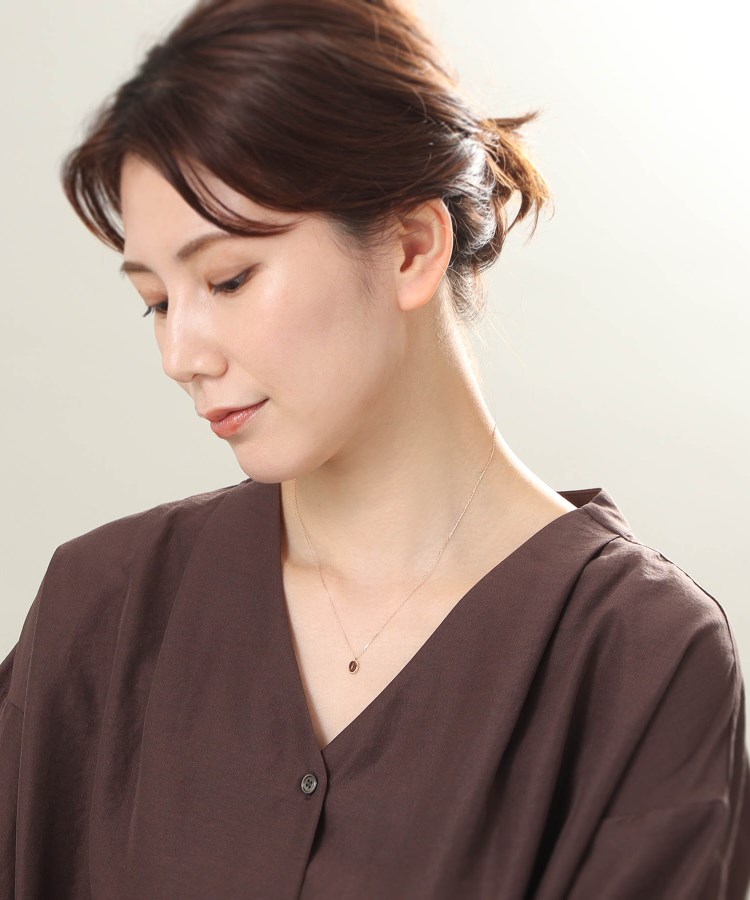 WEB限定】K10スモーキークォーツ ネックレス（ネックレス