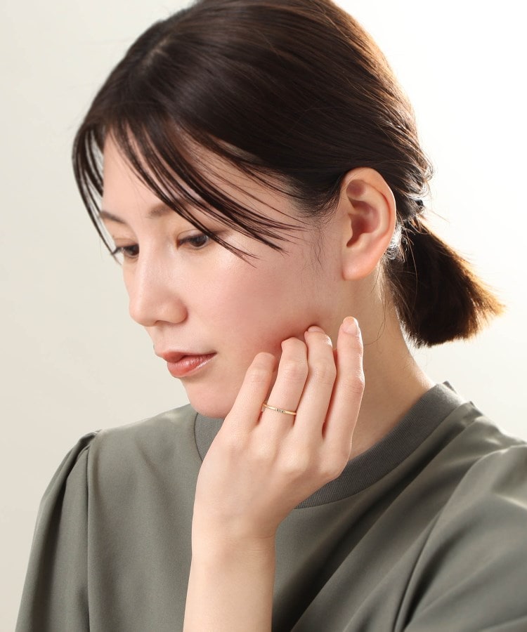 K18ダイヤモンド バゲットカット リング(リング) | COCOSHNIK K18ダイヤモンド バゲットカット リング(リング) | COCOSHNIK