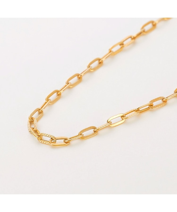 K10中空プレイドケーブルチェーン ネックレス(ネックレス K10中空プレイドケーブルチェーン ネックレス(ネックレス