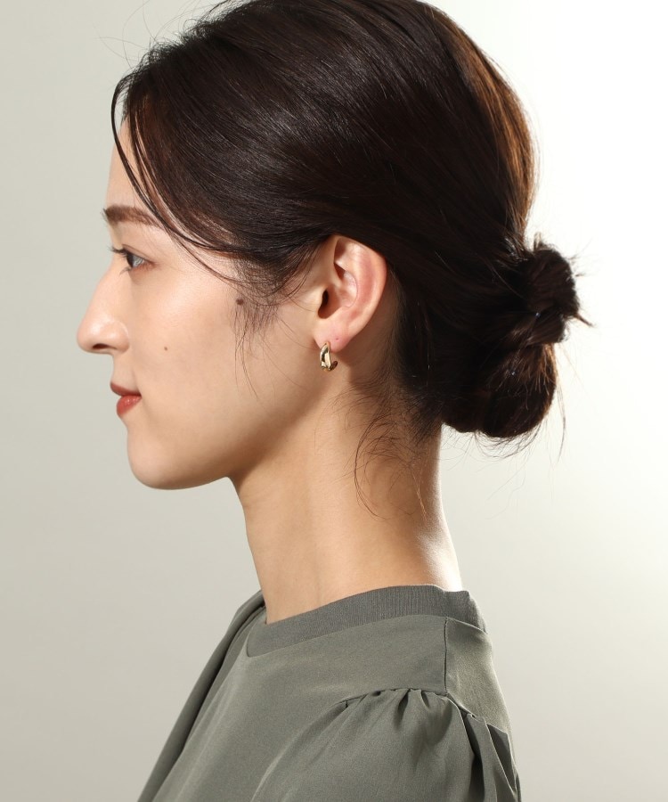 K10中空しのぎ フープピアス(ピアス) | COCOSHNIK(ココシュ K10中空しのぎ フープピアス(ピアス) | COCOSHNIK(ココシュ