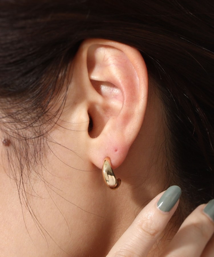 K10中空しのぎ フープピアス(ピアス) | COCOSHNIK(ココシュ K10中空しのぎ フープピアス(ピアス) | COCOSHNIK(ココシュ