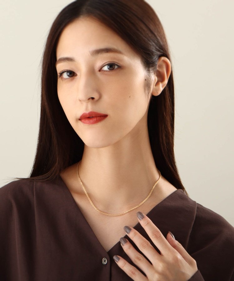 ココシュニック(COCOSHNIK)のK18レースチェーン ネックレス6