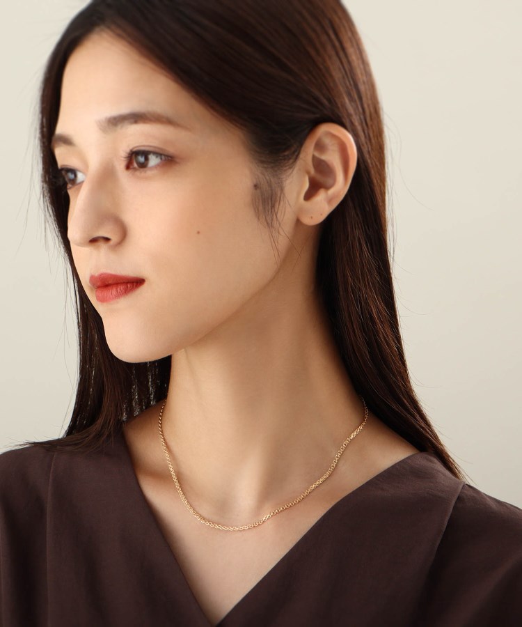 ココシュニック(COCOSHNIK)のK18レースチェーン ネックレス8