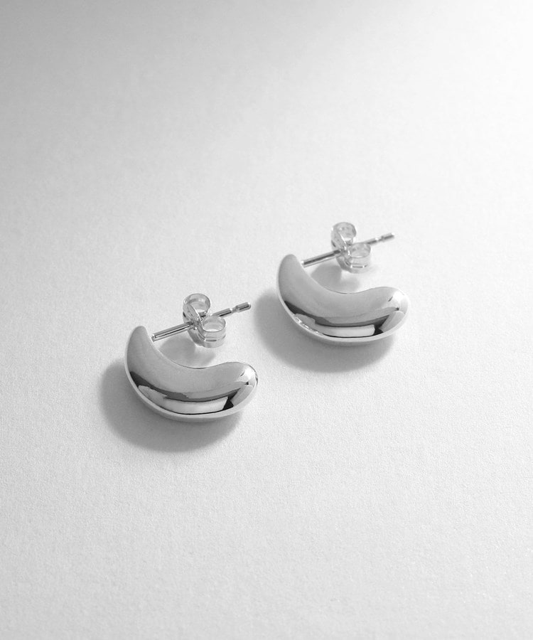 シルバー ドロップ フープピアス(ピアス) | COCOSHNIK シルバー ドロップ フープピアス(ピアス) | COCOSHNIK