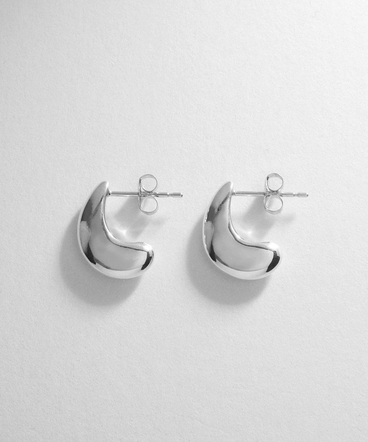 シルバー ドロップ フープピアス(ピアス) | COCOSHNIK シルバー ドロップ フープピアス(ピアス) | COCOSHNIK