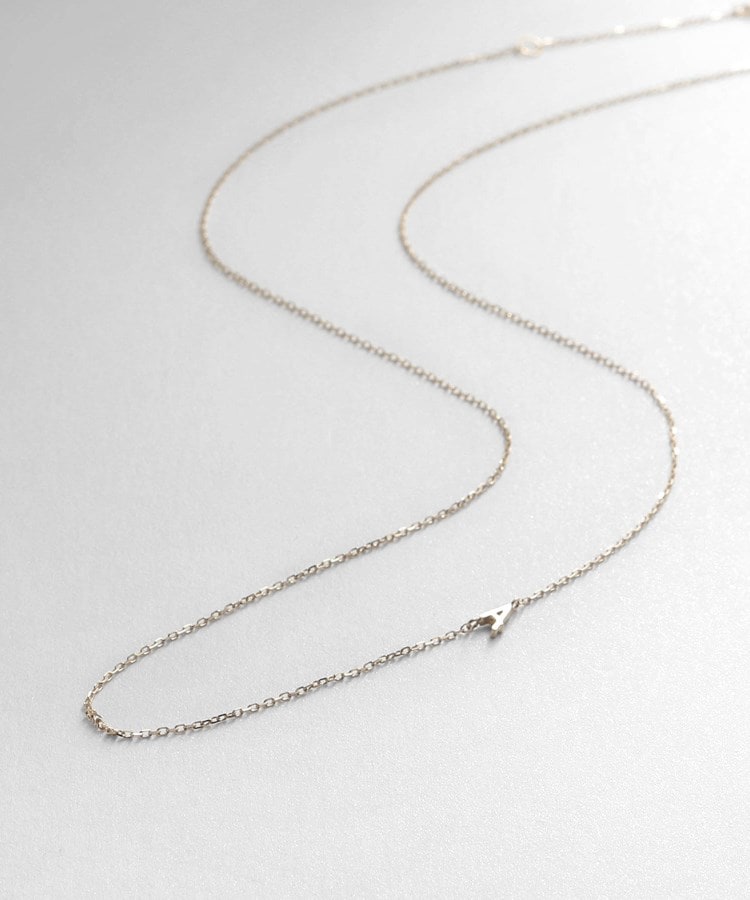 WEB限定】K10イニシャルA ネックレス(ネックレス WEB限定】K10イニシャルA ネックレス(ネックレス