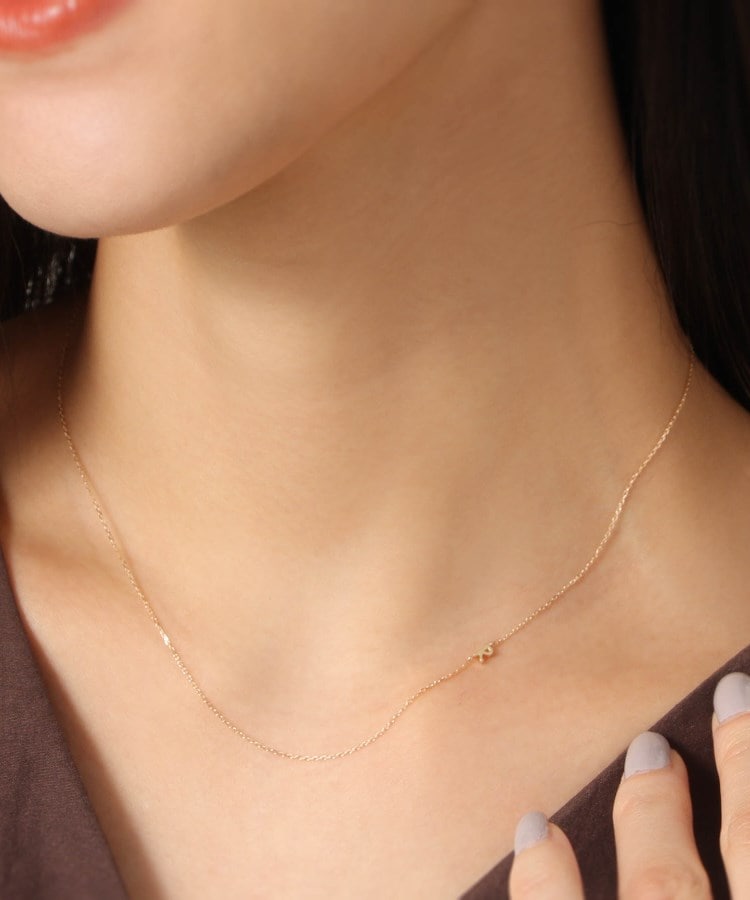 WEB限定】K10イニシャルR ネックレス(ネックレス WEB限定】K10イニシャルR ネックレス(ネックレス