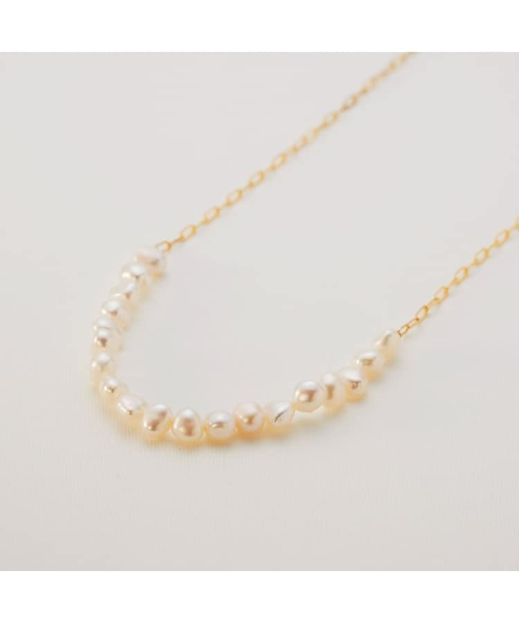 K10バロックパール ケーブルチェーンネックレス(ネックレス K10バロックパール ケーブルチェーンネックレス(ネックレス