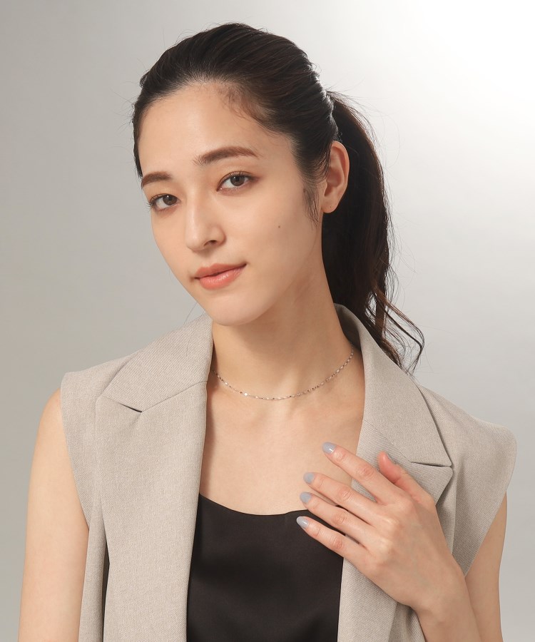 プラチナ フラワークロスチェーン ネックレス(ネックレス プラチナ フラワークロスチェーン ネックレス(ネックレス