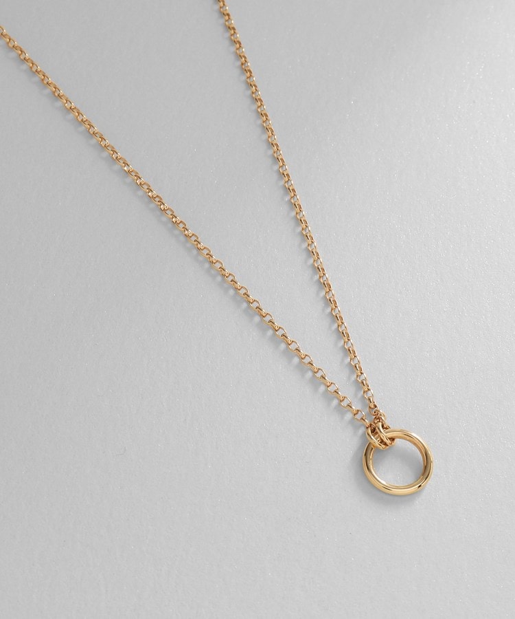 K10中空リングモチーフ ネックレス(ネックレス) | COCOSHNIK K10中空リングモチーフ ネックレス(ネックレス) | COCOSHNIK