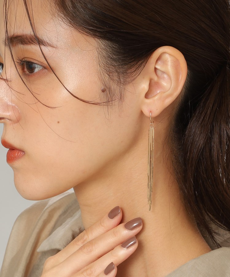 2025年 お歳暮・冬ギフト特集 K10コンパクトフリンジ COCOSHNIK | フックピアス（ピアス） アクセサリー
