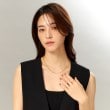 ココシュニック(COCOSHNIK)のK18中空フラットアズキチェーンネックレス（43cm）8