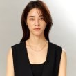 ココシュニック(COCOSHNIK)のK18中空フラットアズキチェーンネックレス（43cm）9