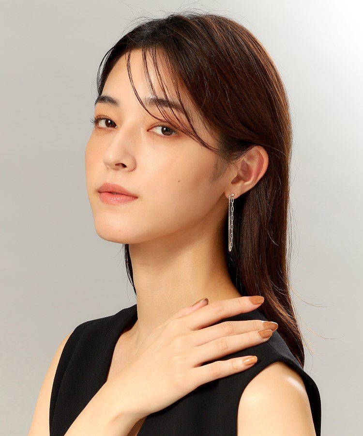 キヘイ×ケーブルチェーンセパレート スタッドピアス