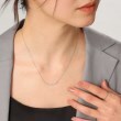 ココシュニック(COCOSHNIK)のプラチナ ダイヤモンド グラデーション9石 ネックレス7