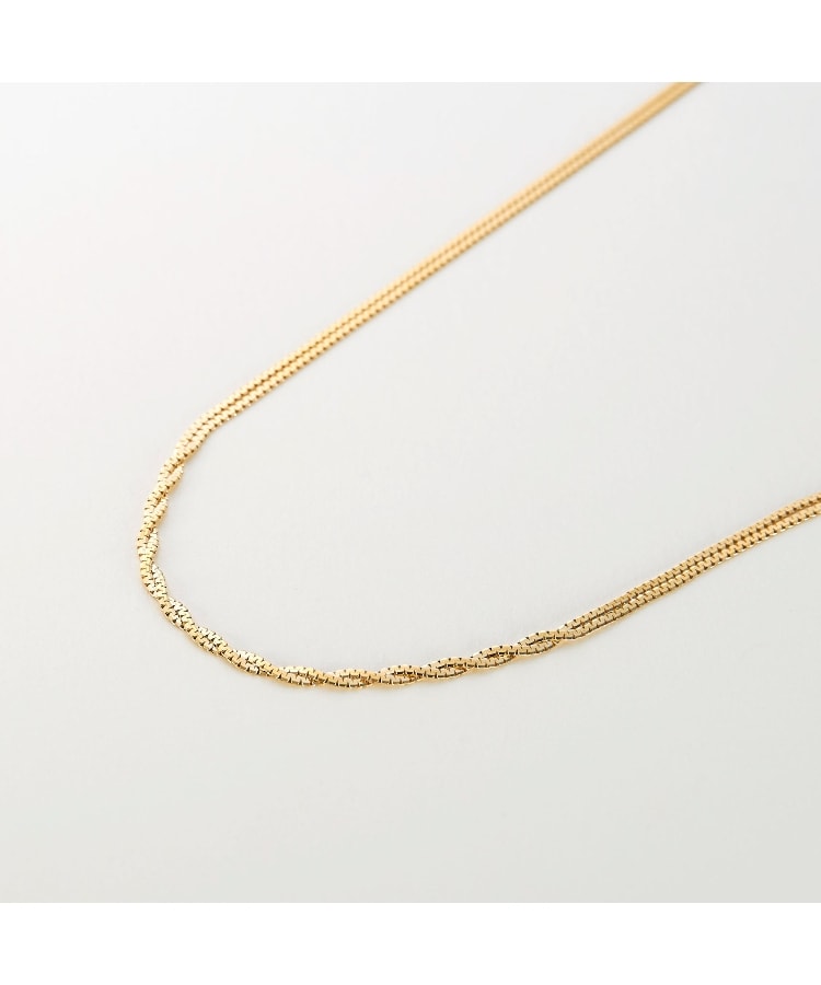 K10ベネチアンフラットツイスト ネックレス(ネックレス K10ベネチアンフラットツイスト ネックレス(ネックレス