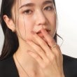 ココシュニック(COCOSHNIK)のK10月甲クロス リング太8
