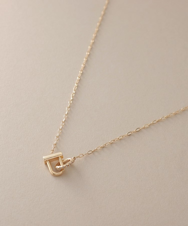 K10ダイヤモンド ロックモチーフ ネックレス(ネックレス K10ダイヤモンド ロックモチーフ ネックレス(ネックレス