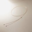 ココシュニック(COCOSHNIK)のK10中空ペアシェイプロングラリエット ネックレス1