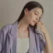 ココシュニック(COCOSHNIK)のK18フレスコフラットチェーン ネックレス太10