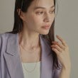 ココシュニック(COCOSHNIK)のK18フレスコフラットチェーン ネックレス太11