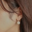 ココシュニック(COCOSHNIK)のK10プランプパール フックピアス10