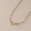 ココシュニック(COCOSHNIK)のK18ダイヤモンド 中空プリム縦溝クラスプ ネックレス2