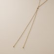ココシュニック(COCOSHNIK)のK18ダイヤモンド 中空プリム縦溝クラスプ Yネックレス2